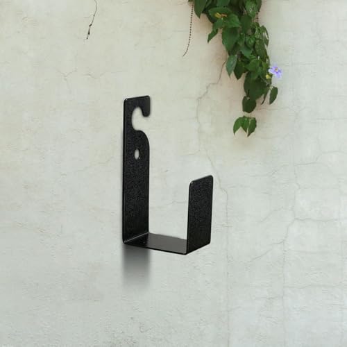 Image of NYALA 4 Pcs Heavy Duty MS Garden Hose Hanger, Hose Pipe Stand, Wall Mounting Hose Holder, Rust-Resistant Watering Pipe Stand, Hook for Backyard and Outdoor (4)