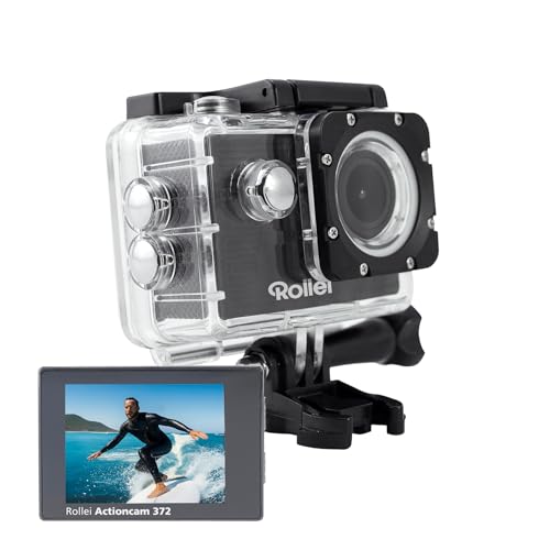 Rollei Actioncam 372 - Action-Camcorder mit Full HD Video Auflösung 1080/30 fps, bis 30 m wasserfest - Schwarz