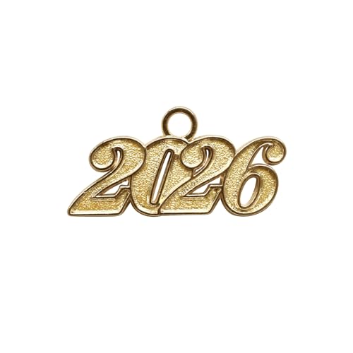 Endea Graduation Tassel Date Charm Gold Year