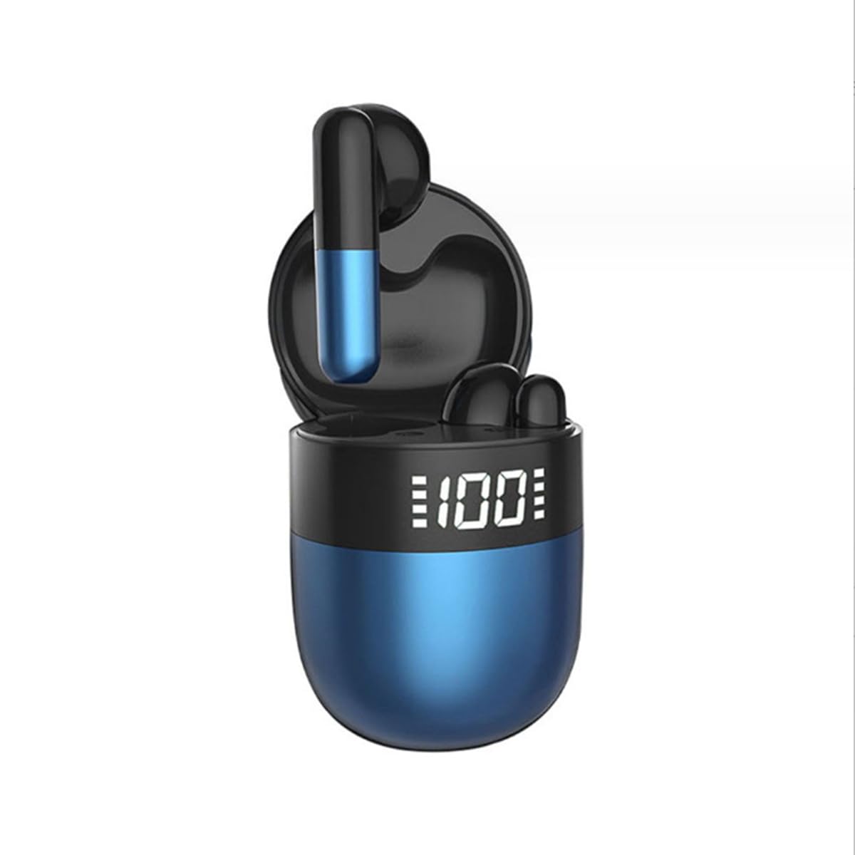 IKXO J28 Wireless Bluetooth Headphones in Ear Earphones Light-Weight Earbud Touch Smart HD Digital Display Charging Pod Sport