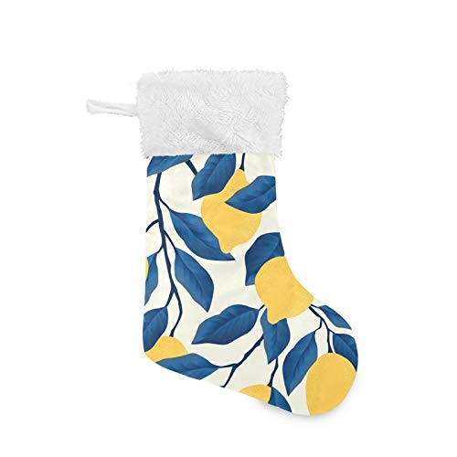 KEEPREAL Fruit Lemon-C Christmas Stockings for Christmas Gifts, Christmas Trees, Beds. Fireplaces, Stairs and Other Places, Christmas Decorations