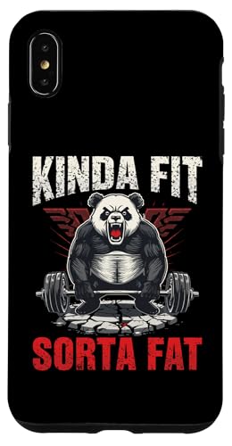Kinda Fit Sorta Fat Funny Panda W tBbglX EGCgteBO X}zP[X iPhone XS Max p