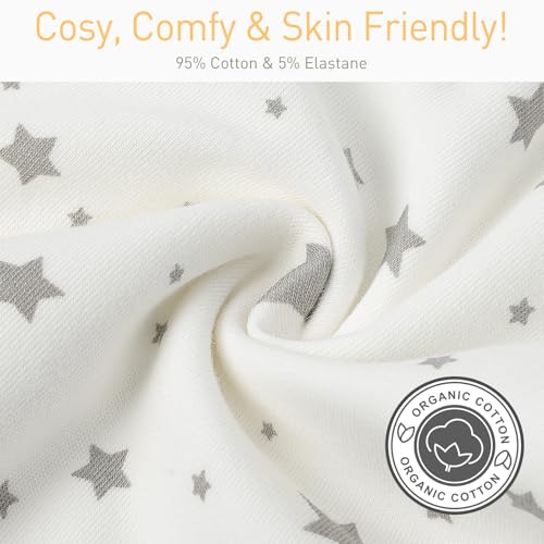 Image of Amrcbb 2 Pack Baby Swaddling Sacks with Arms Up & Sleeves, Mitten Cuffs, 2-Way Zipper, Sleep Sacks Blanket for Newborns Baby Transitional- Calms Startle Reflex, Newborns Baby Boys & Girls Sleep Bag