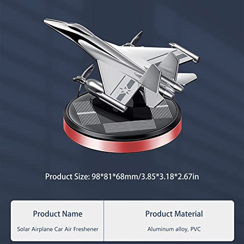Image of Warplane Car Air Freshener | Rotating Solar Car Freshener, Airplane Car Perfume, Propeller Design, Long-Lasting Fragrance