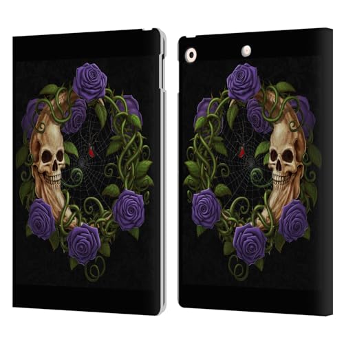 iPad 10.2 étui cuir Christos Karapanos protection horreur pourpre