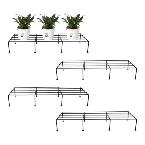 Image of Niyara || Metal Planter Stand || Plant Stand for Pots|| Outdoor Plant Stand (New Large Stand Set of 4)