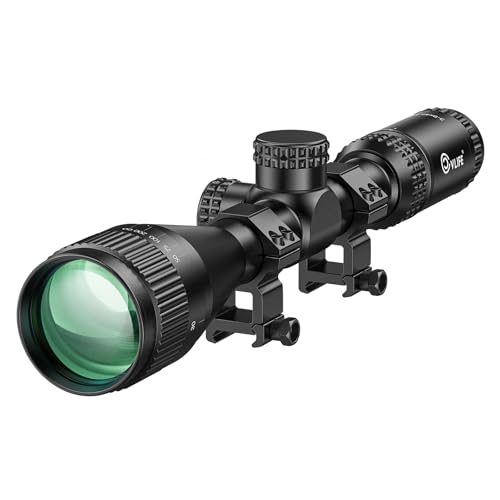 CVLIFE JackalHowl F02 3-9x40 AO Rifle Scope - BDC Reticle - 1 inch Tube SFP Rifle Scope for Hunting with Parallax Adjustment, 20mm Scope Rings - Second Focal Plane - CVLIFE