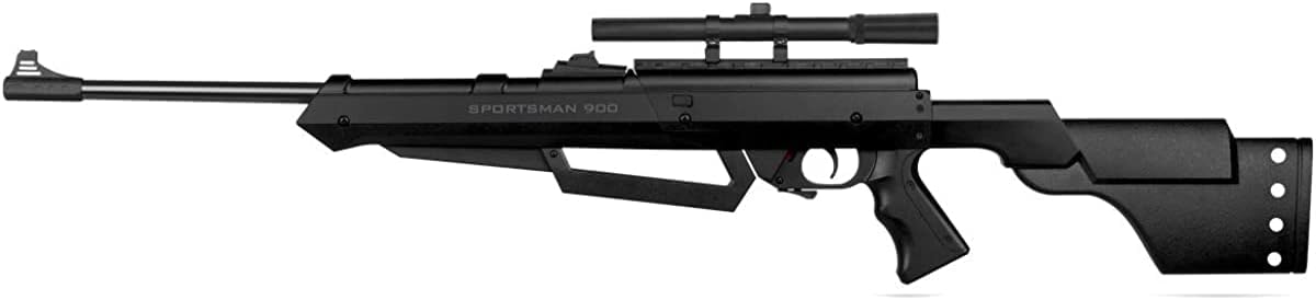 Barra Air Guns Sportsman 900 BB Gun Rifle for Adults, Pellet Rifles for Hunting, 177 Caliber Airgun with Rifle Scope - Shoot Pellets & BBS, 800 FPS