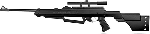 Bear River Sportsman 900 - Rifle de aire, escopeta de aire comprimido con bomba múltiple 0.177, escopeta de balines con mira incluida
