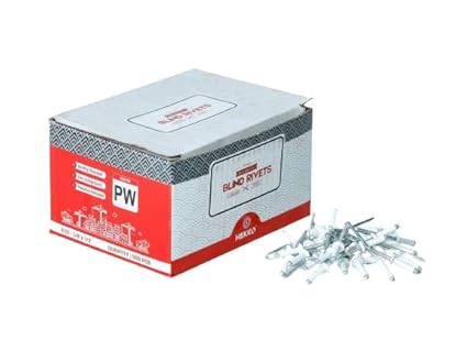 HEKKO BLIND RIVETS ALUMINIUM PURE WHITE COLOR 1/8
