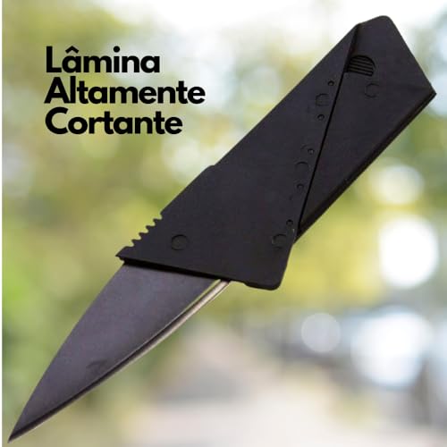 Canivete Cartão Dobrável, Faca Tática, Mini Canivete, Canivete Pequeno, Lâmina em Aço, Altamente Cor