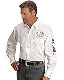 Hochwertiges Design Jack Daniels Hemd Westernhemd Shirt JD01 White (M)