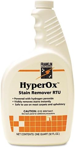 Franklin Cleaning Technology HyperOx Stain Remover RTU, 32 oz. Bottle - Includes 12 per case.