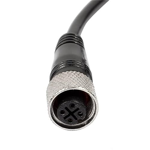 Miniatura 26 de Elecbee Cable M12 A-Code Conector recto de cabeza hembra individual Cable eléctrico de enchufe de aviación (cable de 5 pines 1.5M/4.9 pies) Cable