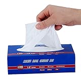 Besli 1.2 Gallon Extra Strong Trash Bag Garbage Bag,100 Counts (1.2 Gallon, White)