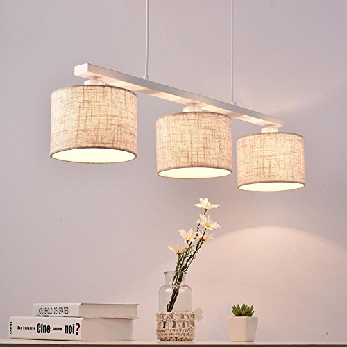 Lustre moderne E27 x 3 classe A++ pour un éclairage de table homogène