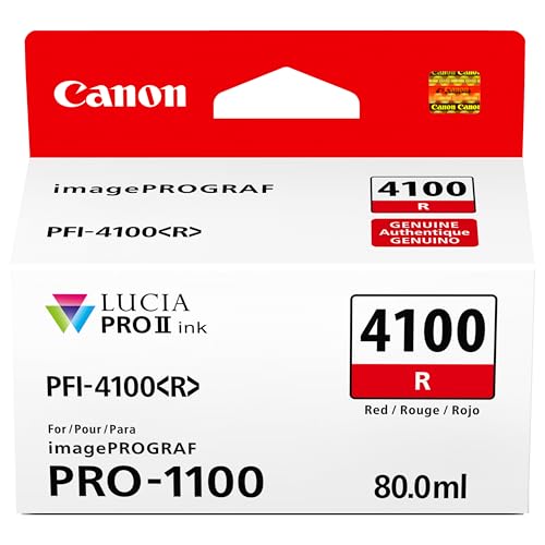 Cartouche d'encre rouge Canon PFI-4100 pour imagePROGRAF PRO-1100