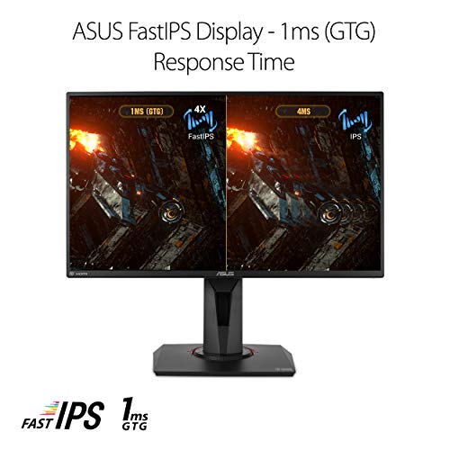 ASUS TUF Gaming VG259QM 24.5” Monitor, 1080P Full HD (1920 x 1080), Fast IPS, 280Hz, G-SYNC Compatible, Extreme Low Motion Blur Sync,1ms, DisplayHDR 400, Eye Care, DisplayPort HDMI Black by ASUS - Image 3