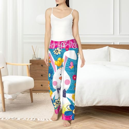 Pantalon de pyjama ample pour femme imprimé Pâques - 6
