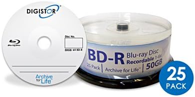 Digistor 50GB BD-R Media (25 Pack)