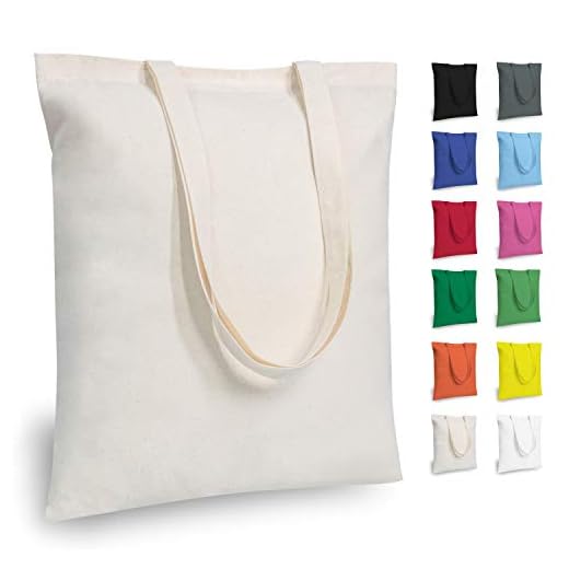 TOPDesign 5 | 12 | 24 | 48 | 192 Pack Economical Cotton Tote Bags, Lightweight Medium Reusable Grocery Shopping Cloth Bags, Suitable for DIY, Advertising, Promotion, Gift, Activity (5-Pack)