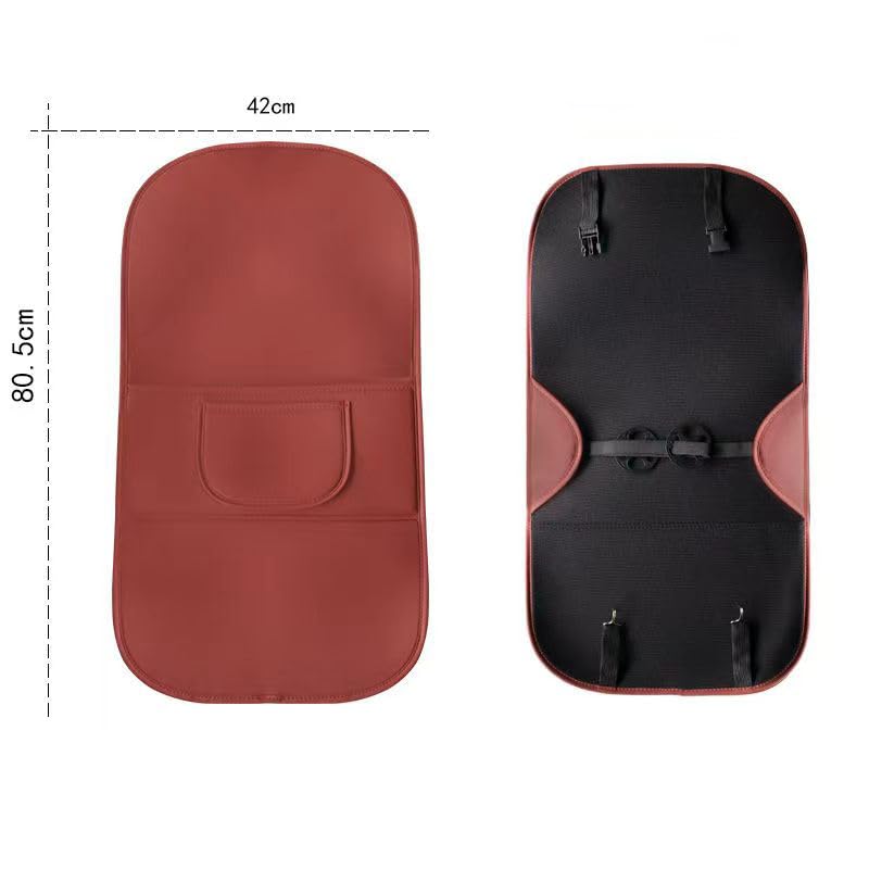 Auto Rückenlehnenschutz für VW Rabbit, Sitzschoner Auto Rückenlehne für Die Rückseite der Vordersitze Rücksitz Organizer Leder Wasserdicht Kick Pad Auto ZubehöR,C-2PCS