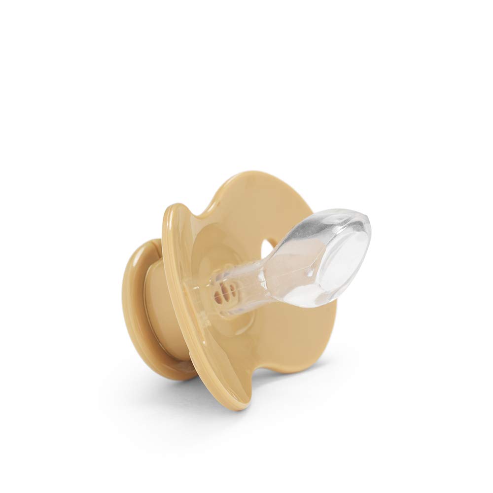 Attache-tétines Elodie Details - Lot De 2, Clip En Bois Et Tissu, Anneau Silicone Universel