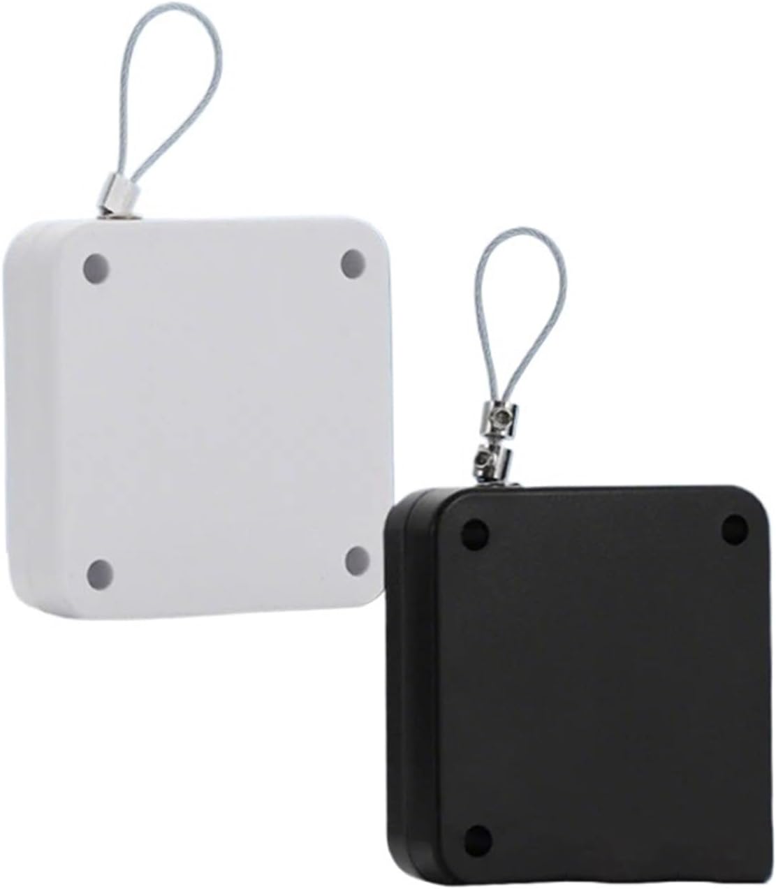 Punch-Free Sensor Door Closer Adjustable Surface Stop Bracket Pull Cord for Residential 1 Generation(E White 1500g Pull)