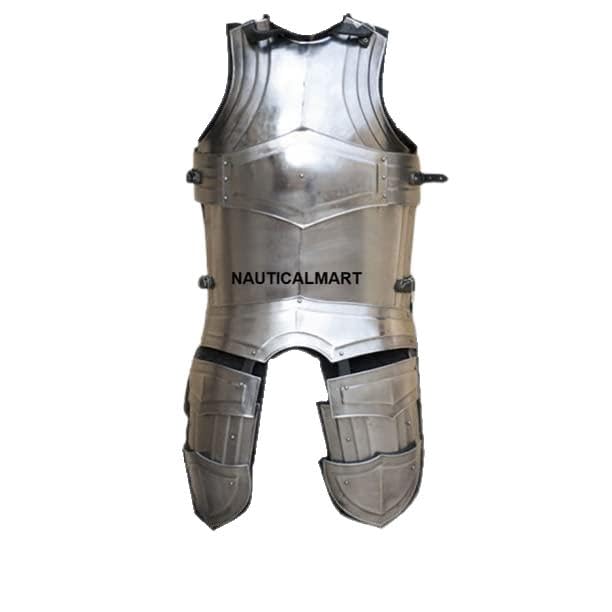 Nautical-Mart Larp Armor Medieval Costume, Elven, Fantasy: Armor Set Titan Cuirass Back and Breastplate, Bracers, Pauldrons, Gorget, Greaves (Breastplate Cuirass)
