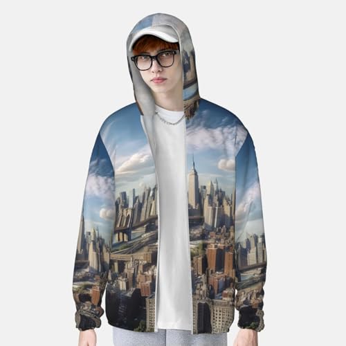 Sun Protection Hoodie New York City Jacket Lightweight Long Sleeve Sun Shirts for Outdoor Hiking3