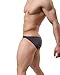 BRAVE PERSON 46 Low-Rise Comfort Briefs, Men's Fashion Pocket Pouch Bikini (M / 28-31, Gray)