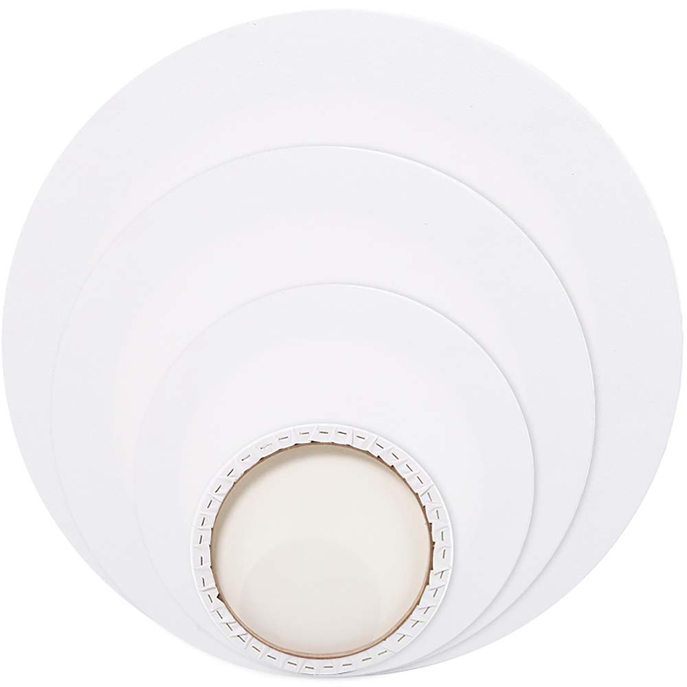 Tela Rotonda Per Pittura 40x50cm - Cotone, Per Acrilico E Olio, Fai Da Te - Foto 3