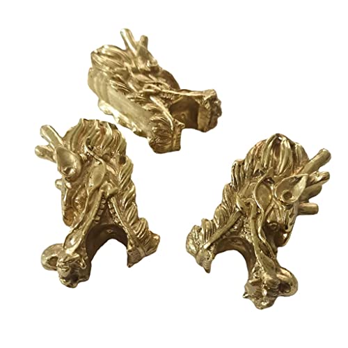 Bouton de dragon en laiton massif pour bouton de tiroir et commode chic - 3