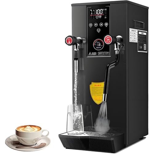 UofZc Espumador de Leche eléctrico de un Solo Toque, vaporizador de Leche multifunción para Espuma Caliente/fría, Leche Caliente, fácil de Usar para los Amantes del café y la Cocina doméstica. Black