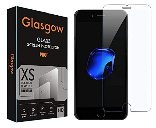 Glasgow Premium Tempered Glass Screen Protector for Apple iPhone 7 Plus [flexible] [Gorilla] Bubble Free Installation [Screatch proof] [Guard]