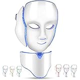 Mascarilla LED Máquina del rejuvenecimiento de la piel del retiro del acné de la arruga de la máscara del fotón 7Colors De La Piel Blanqueamiento Facial Anti arrugas acné (2#)