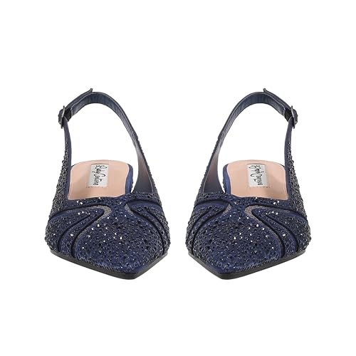 Lady Couture DANIELA Rhinestone Wedge Slingback2