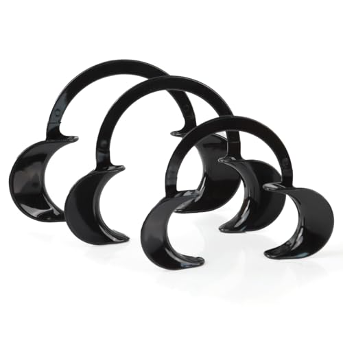 Image of LA MIERE Dental Cheek Retractor C Shape Mouth Opener Size S,M,L, Pack of 3, Black