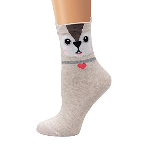 Image of Cute Animal Design Women's Socks Casual Cotton Crew Novelty Socks