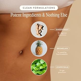 Arrae Fast-Acting Bloating Relief Digestive Enzymes, All Natural Bloat, Gas & Indigestion Relief Capsules (30 Count)