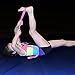 Cheer Kinetic Bands - Flexibility Fitness Training Kit for Cheerleaders - Leg Resistance Bands, Stunt Strap, Digital Training Downloads – Improve Cheerleading Jumps, Stunts, and Tumbling Skills - (User weight is more than 110 lbs (50 kg) Pink Stunt Strap)