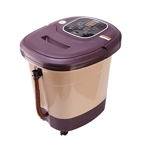 Bad Massagegerät mit Wärme Automatische Fuß-Therapie-Maschine Fußbad, 6 Sätze von vollautomatischen Plattenspieler, Fan-förmige Surfen Sprays,