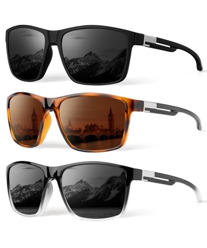 Image of KALIYADI Mens-Sunglasses Polarized-Sunglasses-Men: Polarized Sun Glasses With UV400 Protection for Driving Fishing