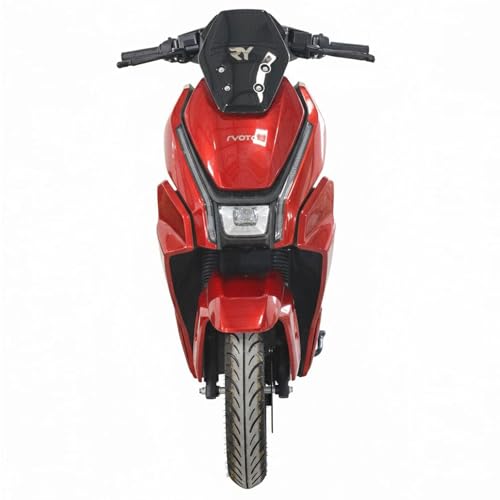 Image of Ryoto Electric Scooter with 60V 45Ah Battery, 50 Km /h Speed, Hub Motor, Fast Charging, Digital Display, Disc Brakes, Tubeless Tyres, Eco-Friendly EV Scooter (Red)