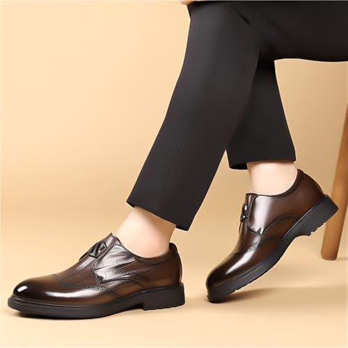 Men's Summer Casual British Style Groom Wedding Dress Business Breathable Slip On Leather Shoes2