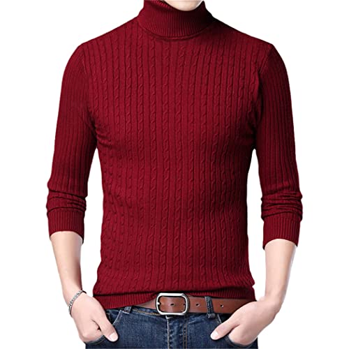Pull homme col roulé chaud idéal pour les sorties d'automne