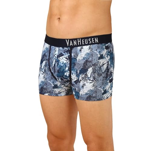 Image of Van Heusen Men's Cotton Trunk - Pack of 1 | Contoured pouch for support | Antibacterial Briefs | Sweat Absorbant | Moistue Wicking | Breathable Everyday Underwear | Long Lasting Color| Fun Prints | Style 10051