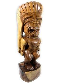 TIKI ハワイ Premium Traditional Kanaloa Tiki 40 inch - Hawaii Museum
