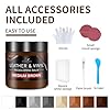 Leather Recoloring Balm and Scratch Repair Kit, Medium Brown Leather Restorer for Couches, Furniture, Car Seats, Leather Paint & Stain for Sofa, Chairs, Bags, and More #5
