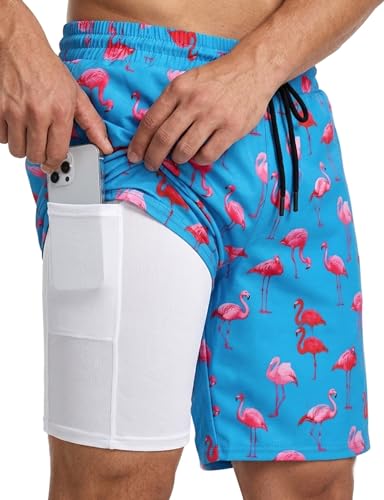 Short de bain pour homme Buauty de 22,9 cm avec doublure de compression